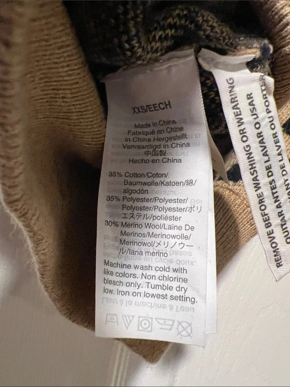 Jcrew Women’s Leopard Print Crewneck Sweater in Camel and Black XXS